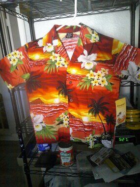 Kids Size 5 Favant Hawaii Tropical Shirt-New With Tag